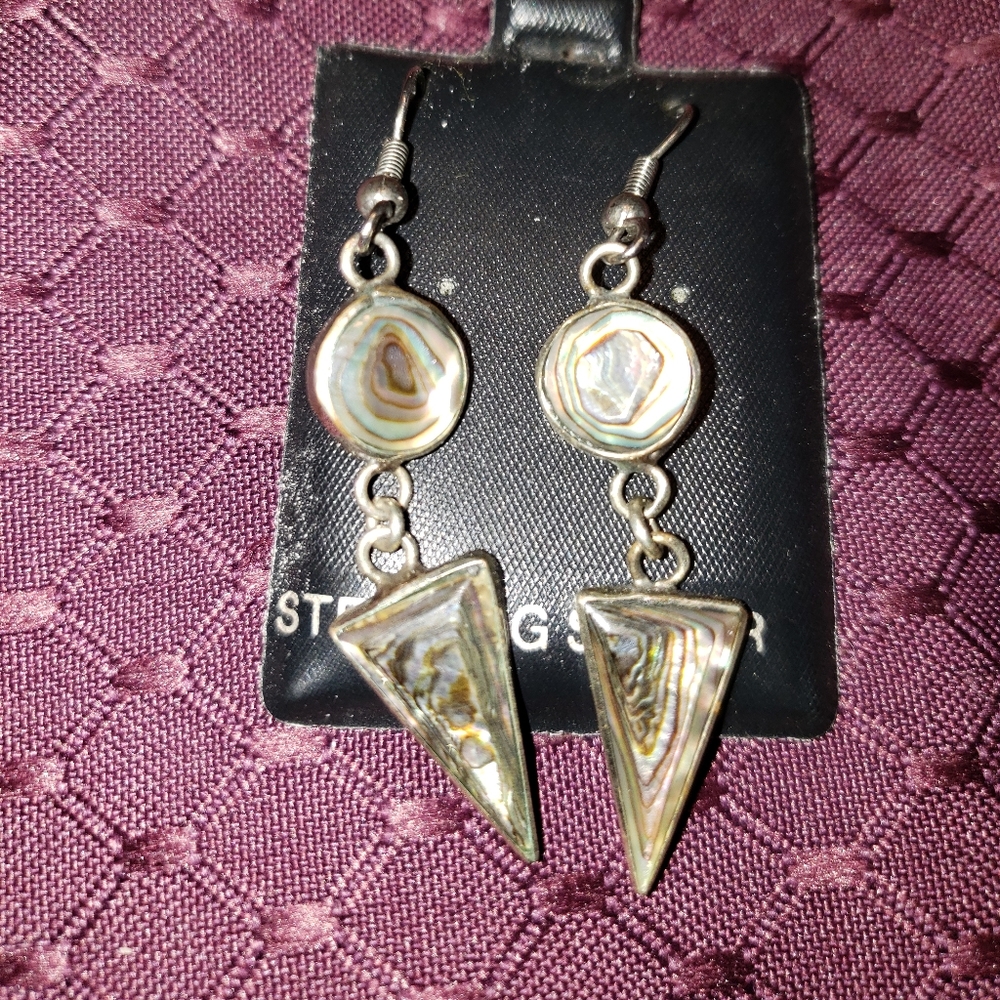 Abalone shell earrings